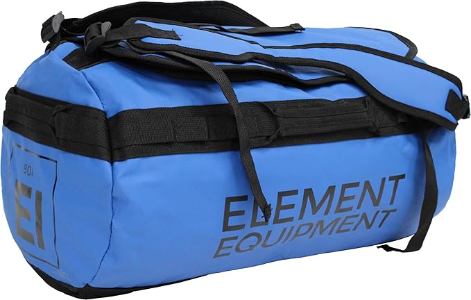 Element Equipment Trailhead Duffel Bag Shoulder Straps Waterproof Imperial Blue Small-StrideForce Fitness