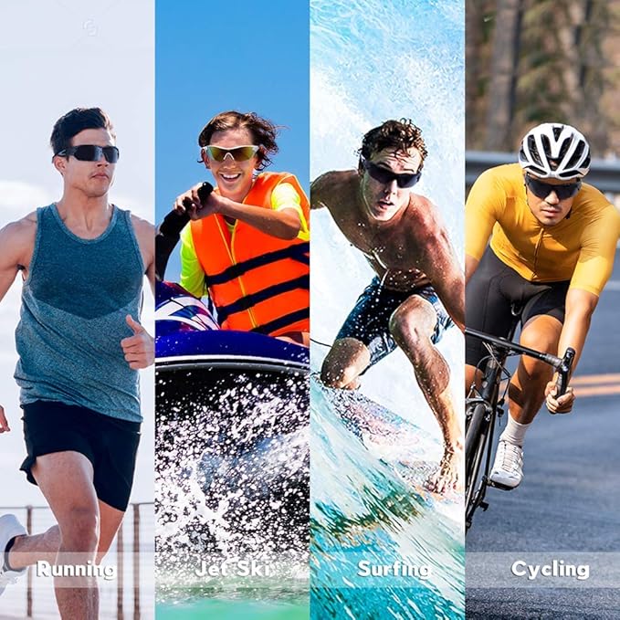 BEACOOL Polarized Sports Sunglasses for Men Women Youth Baseball Fishing Cycling Running Golf Motorcycle Tac Glasses UV400-StrideForce Fitness