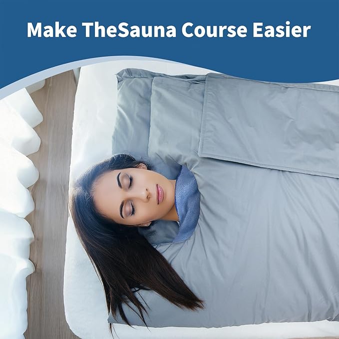 Infrared Sauna Blanket Towel Inserted 30" x 70" Reusable Machine Washable Insert Towel Easy Detoxification Simplifies Clean-Up Super Absorbent Perfect Companion for Infrared Sauna Blanket (Blue)-StrideForce Fitness