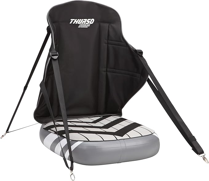 Thurso Surf Universal Inflatable Kayak Seat with Back Support - Sit-on-Top Adjustable Paddle Board Seat with Backrest Extra Sturdy Comfort for SUP, Canoe, Fishing and Boat-StrideForce Fitness