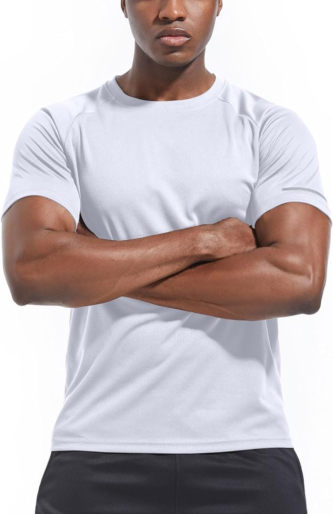 Boyzn 1, 3, 5 or 7 Pack Men's Workout Running Shirts, Dry Fit Moisture Wicking T-Shirt, Gym Athletic Short Sleeve Tee Shirts-StrideForce Fitness