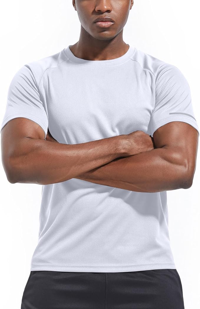 Boyzn 1, 3, 5 or 7 Pack Men's Workout Running Shirts, Dry Fit Moisture Wicking T-Shirt, Gym Athletic Short Sleeve Tee Shirts-StrideForce Fitness