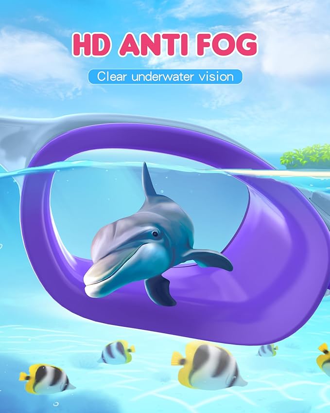 Kids Swim Goggles,Swimming Goggles for Kids 6-14, Anti-Fog UV Protection Pool Glasses for Boys Girls-StrideForce Fitness