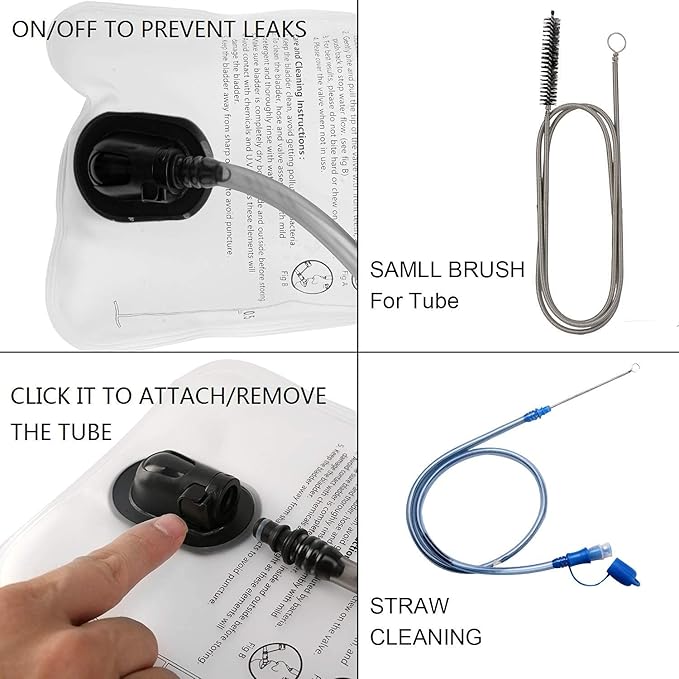 Hydration Bladder 2L-3L Water Storage Bag Reservoir,Military Hydration Pack Replacement for Hiking Biking Climbing Cycling Running Camping Backpack-StrideForce Fitness