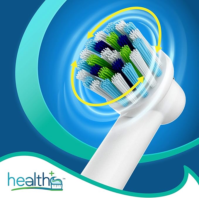 Compatible Oral B Braun Criss-Cross Replacement Heads for Electric Toothbrushes - 8-Pack | Standard Tooth Brush Heads with Dupont