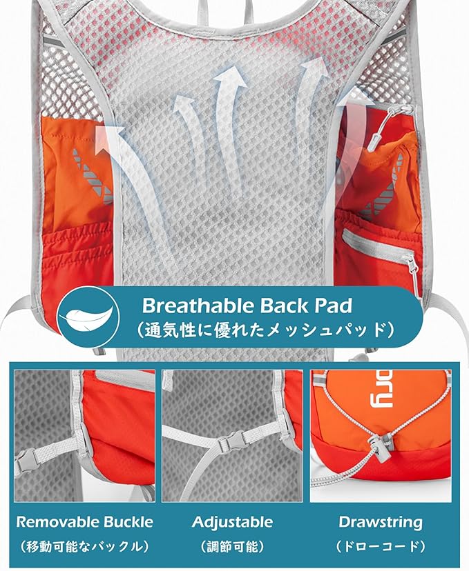 TRIWONDER Hydration Backpack Lightweight Water Pack for Men Women Hydration Pack for Cycling, Running, Hiking and Biking-StrideForce Fitness