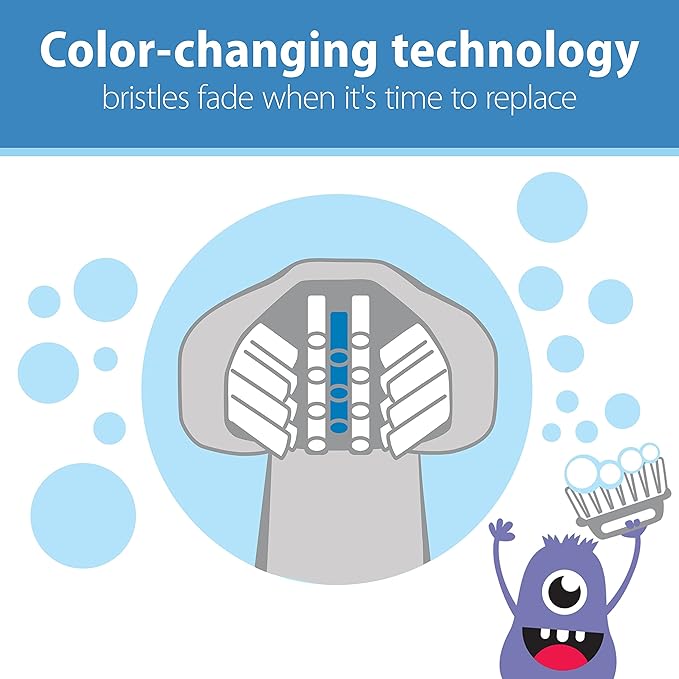 Dr. Brown's ToothScrubber Toddler Toothbrush Set, Monster with Strawberry Flavor Toothpaste