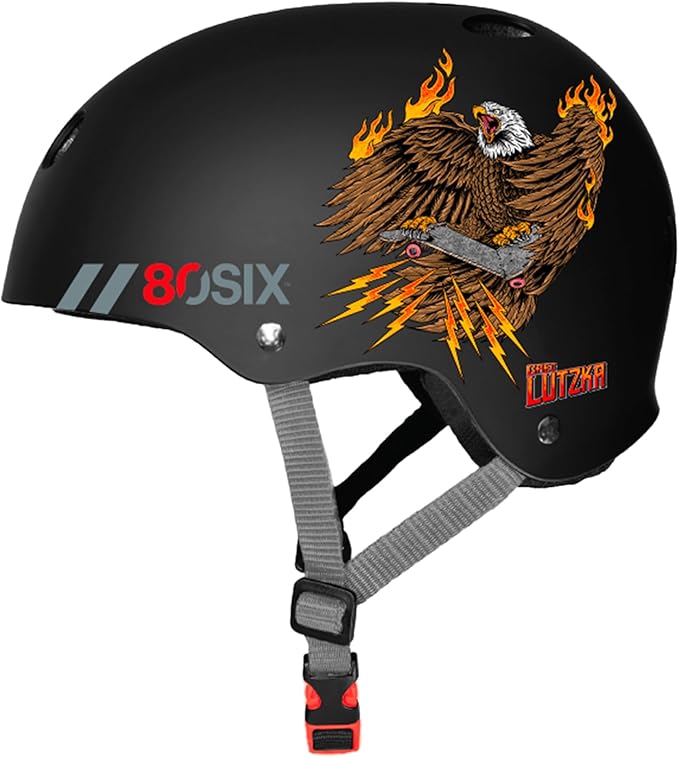 80SIX Triple Certified Multisport Helmet - Ideal for Bike, Scooter, Skateboard, Roller Skate and Inline Skate-StrideForce Fitness