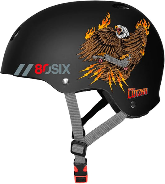 80SIX Triple Certified Multisport Helmet - Ideal for Bike, Scooter, Skateboard, Roller Skate and Inline Skate-StrideForce Fitness