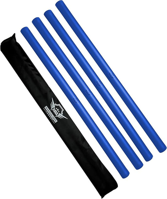 Foam Padded Escrima Sticks for Safe Practice Training with Carry Bag Case - 4 Pack-StrideForce Fitness