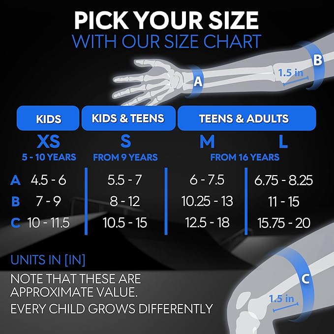 SKATEWIZ Skating Protective Gear Adults & Kids [6pc] incl. Knee Pads, Elbow Pads Wrist Guards for Roller Skating & Skateboarding-StrideForce Fitness