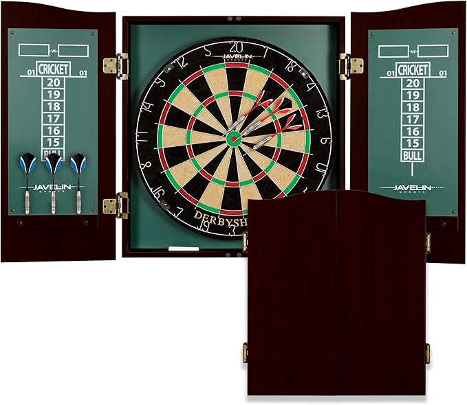 EastPoint Sports Bristle Dartboard and Cabinet Sets- Features Easy Assembly - Complete with All Accessories-StrideForce Fitness