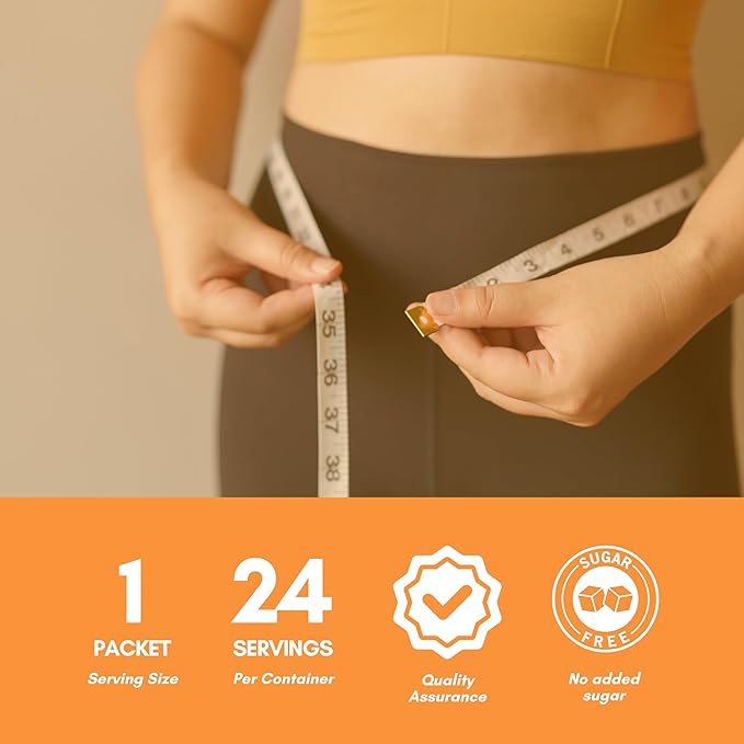 GLP-1 Supplement | Natural GLP-1 Production | GLP 1 Booster Drink Mix to Control Appetite and Cravings | Great Tasting Metabolic Support - Yerba Mate, Garcinia Cambogia, Berberine [Orange]-StrideForce Fitness