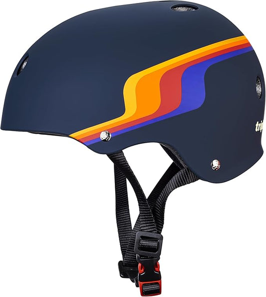 Triple Eight Certified Sweatsaver Helmet for Skateboarding, BMX, Roller Derby, Roller Skating, Inline Skating, Scooter and Bike-StrideForce Fitness