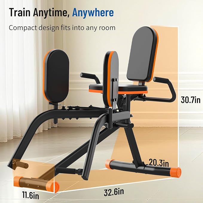 Hip Abductor Machine for Home Gym | Compact Glute Trainer & Thigh Workout Equipment with 3-Level Resistance,Silent Design | Leg Abductor Machine & Booty Builder for Women/Men-StrideForce Fitness