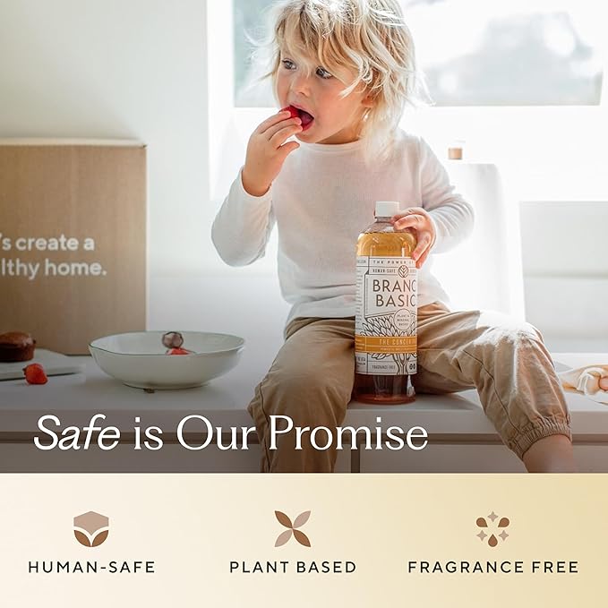 Branch Basics Ultimate Starter Kit: Natural All Purpose Cleaner, Glass, Bathroom, Foaming Hand Wash (4 Plastic Bottles + Concentrate + Oxygen Boost), Laundry Detergent, Plastic-Free Dishwasher Tablets