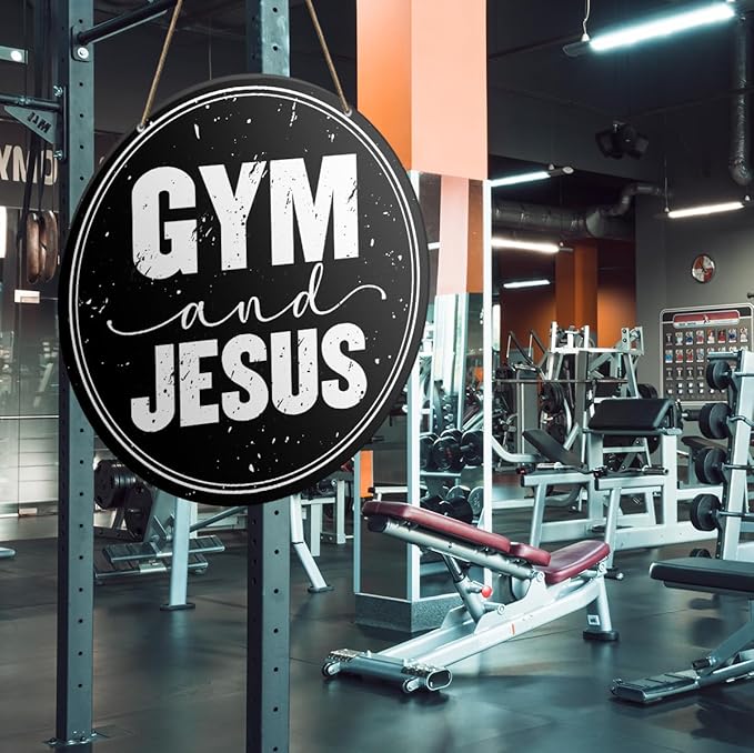 Gym Sign Decor, Home Gym Sign, Workout Room Fitness Room Decor Gym Sign Decoration, Gym Gift for Trainer Exercise Lover, Gym And Gym-StrideForce Fitness