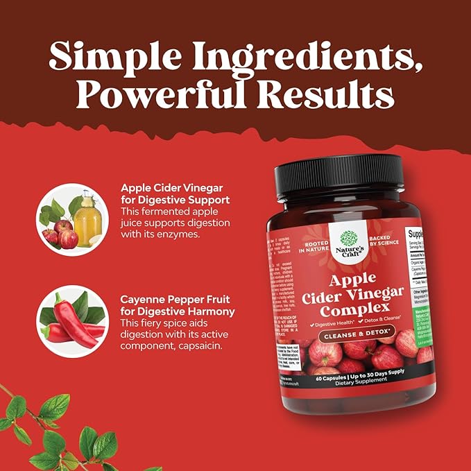 Potent Apple Cider Vinegar Capsules – ACV Pills Nutritional Supplements for Digestive Health with Natural Cleansing and Size Reducing Formula for Women and Men Designed to Help You Reach Your Goal-StrideForce Fitness