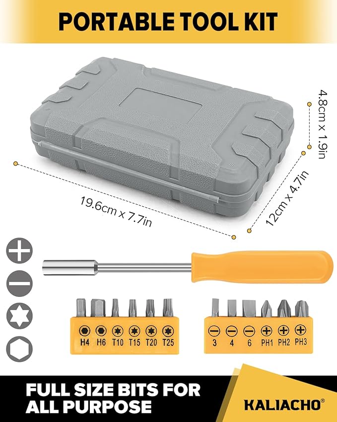 24pcs Home DIY Tool Kit for Household, Office & Garage - General Repair Small Hand Tool Set with Storage Case-StrideForce Fitness