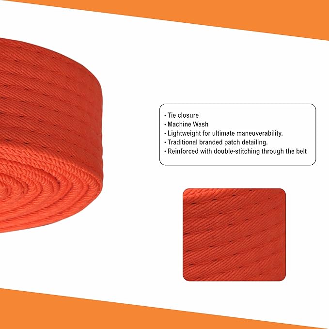 Martial Arts Belt for Karate, Judo, Aikido and Taekwondo - Durable Cotton-Polyester Blend for Adults and Kids-StrideForce Fitness