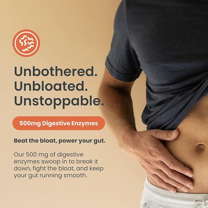 Nighttime Prebiotic Fiber Powder with Digestive Enzymes & Magnesium Glycinate for Sleep | Gut Health Supplement for Women & Men - Digestion Support, Bloating Relief - Citrus, 7 Servings-StrideForce Fitness