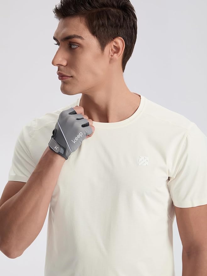 Mens Seamless Workout T-Shirts Lightweight Moisture Wicking Running Hiking Camping Tennis Pickleball Shirts for Men-StrideForce Fitness