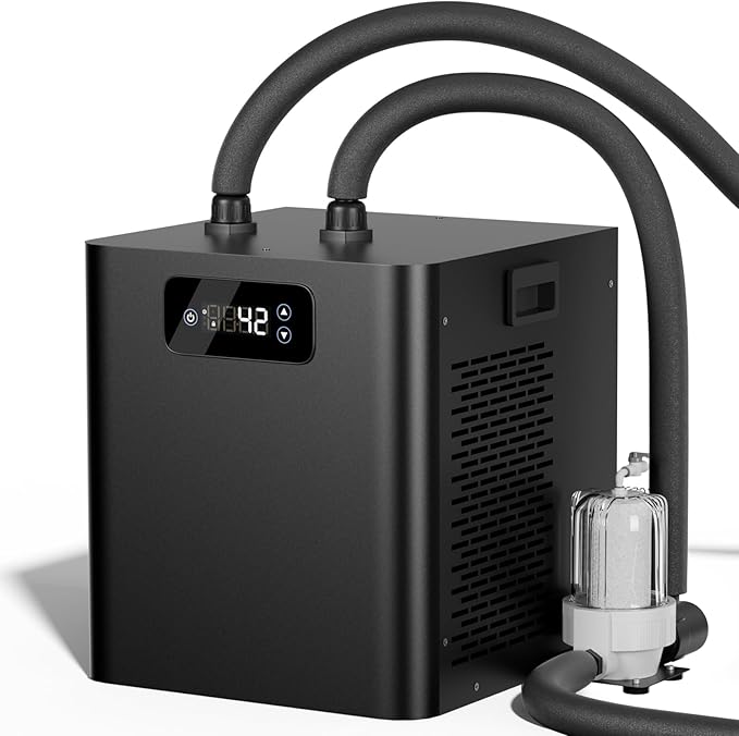 Ice Bath Water Chiller for Cold Plunge Tubs, 1/3 HP Upgraded Cold Plunge Chiller with External Filter & Pump, Energy-Efficient Cooling for Cold Therapy, Home & Outdoor Recovery-StrideForce Fitness