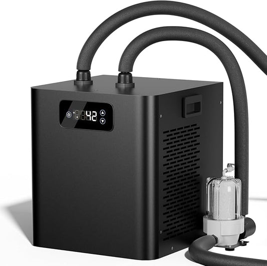 Ice Bath Water Chiller for Cold Plunge Tubs, 1/3 HP Upgraded Cold Plunge Chiller with External Filter & Pump, Energy-Efficient Cooling for Cold Therapy, Home & Outdoor Recovery-StrideForce Fitness