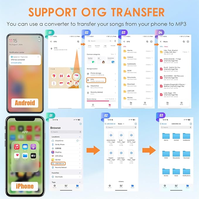 Clip MP3 Player: Bluetooth 5.3, Earphones Included, 15 Hours Battery Mini Music Player, 1000+ Songs Storage, No Phone Needed, Portable Music Players for Sports, Reading, Learning (64GB-Black)-StrideForce Fitness