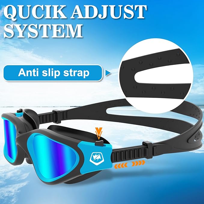 WIN.MAX Polarized Swimming Goggles Swim Pool Goggles Anti Fog Anti UV No Leakage Clear Vision for Men Women Adults Teenagers-StrideForce Fitness