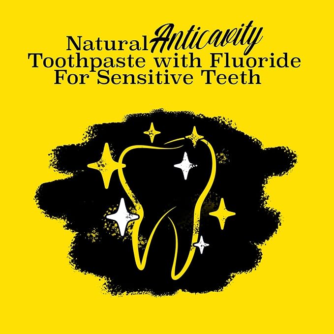 Twice Twice Oral Wellness Toothpaste with Fluoride – Natural Anticavity Toothpaste for Sensitivity Relief, Whitening & Fresh Breath, Wintergreen Peppermint, 3.4oz