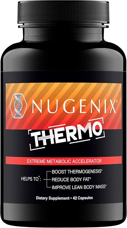 Nugenix Thermo - Thermogenic Fat Burner Supplement Pills for Men, Extreme Metabolic Accelerator, 42 Count-StrideForce Fitness