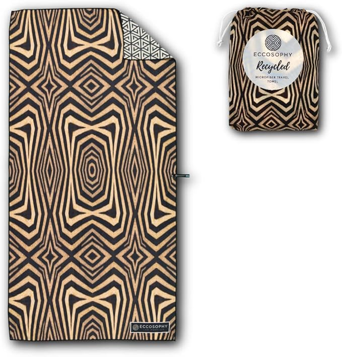 ECCOSOPHY Microfiber Beach Towel - Sand Free Towels are Quick Dry, Light Weight, Super Absorbent - Perfect Pool, Travel, Cruise, Camping Essentials - Oversized Extra Large for Adults 71x35 in-StrideForce Fitness