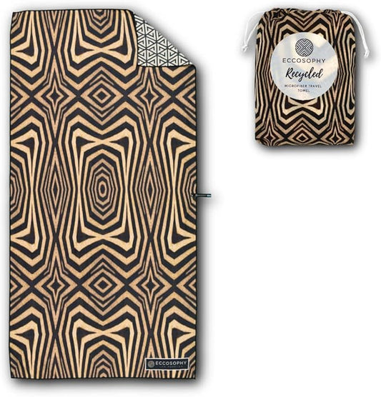 ECCOSOPHY Microfiber Beach Towel - Sand Free Towels are Quick Dry, Light Weight, Super Absorbent - Perfect Pool, Travel, Cruise, Camping Essentials - Oversized Extra Large for Adults 71x35 in-StrideForce Fitness