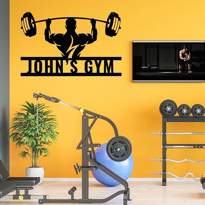 Luxury Personalized Gym Metal Sign, Custom Home Gym Decorations, Gifts for Fitness Lovers, Workout Room Decor, Gym Signs, Christmas Gifts 6-StrideForce Fitness