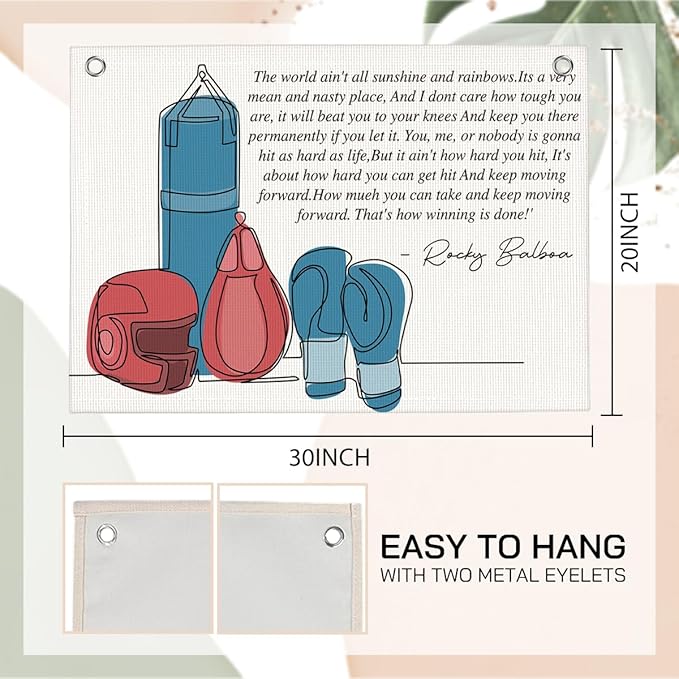 The World Ain't All Sunshine and Rainbows Gym Motivational Wall Art Banner Dorm Posters Gifts for Guys Men Women Gym Flag Decor for Home Gym Bedroom Workout Room 30x20 Inchs-StrideForce Fitness