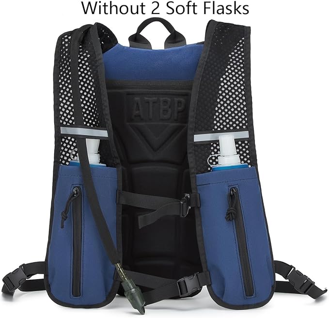 ATBP Running Hydration Vest Pack Tactical 3L Water Bladder Backpack Bag for Cycling Marathon Hiking Daypack Men & Women-StrideForce Fitness