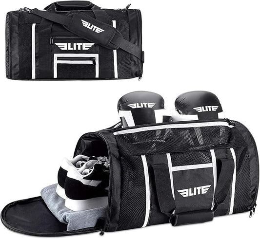 Elite Sports Boxing Gym Duffle Bag for MMA, BJJ, Jiu Jitsu gear,Duffel Athletic Gym Boxing Bag-StrideForce Fitness