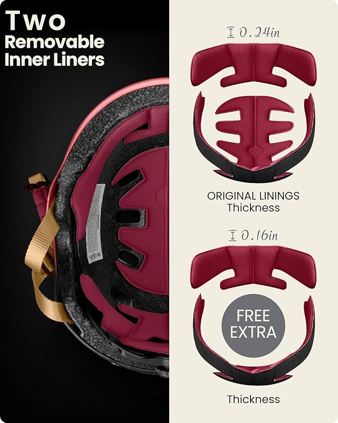 OutdoorMaster Skateboard Cycling Helmet - Two Removable Liners Ventilation Multi-Sport Scooter Roller Skate Inline Skating Rollerblading for Kids, Youth & Adults-StrideForce Fitness