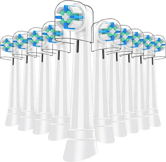 iO Replacement Heads Compatible with Oral B iO,iO Series Electric Toothbrush Heads Compatible with Oral B iO 2/3/4/5/6/7/8/9/10,Medium Bristles for Effective Plaque Removal,White