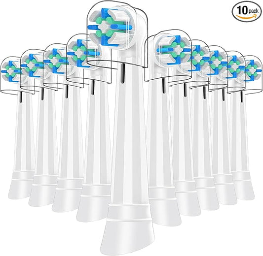 iO Replacement Heads Compatible with Oral B iO 3 4 5 6 7 8 9 10 Series Electric Toothbrush,IO Toothbrush Heads Compatible with Oral B iO,Medium-Hard bristles Care for Your Teeth,10pcs,White