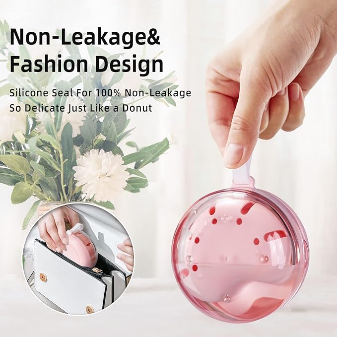 Leak Proof Denture Cup Kit Portable Retainer Case Perfect for Travel, Denture Case Container Cleaning Care for Dentures Aligner Mouth Guard with Denture Brush,Strainer, Removal Tool and Mirror