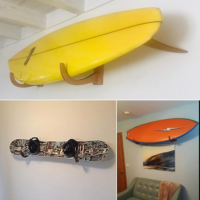COR Surf Surfboard Wood Rack for Long Boards and Short Boards Works Indoor and Outdoor-StrideForce Fitness