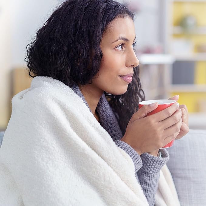 Bedsure Fleece Blanket Twin Size White - 300GSM Lightweight Plush Fuzzy Cozy Soft Warm Blanket for Bed, Sofa, Couch, Travel, Camping, 60x80 inches-StrideForce Fitness