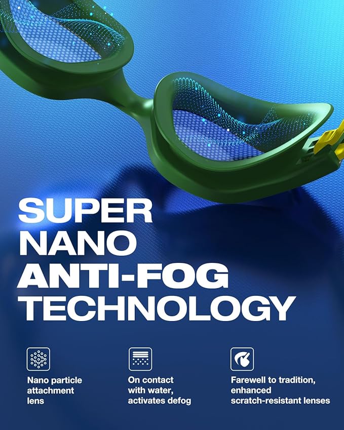 ZIONOR G1 Nava Super Anti-Fog Unisex Swim Goggles Mirror/Bright Smoke Lens-StrideForce Fitness