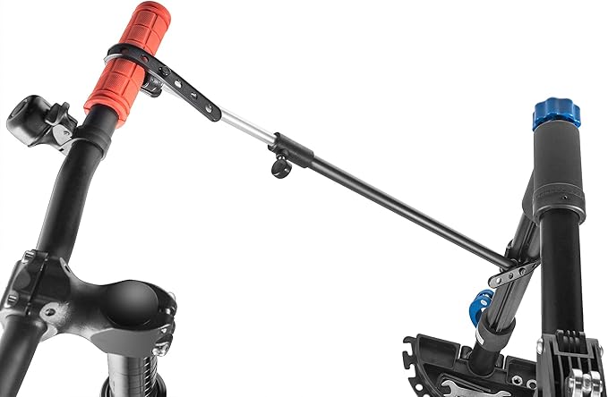 Pro Stand Plus Bike Rack - Heavy-Duty Telescoping Bicycle Stand with Tool Tray, Rotating Clamps, and Adjustable Handlebar Rod by RAD Cycle (Black)-StrideForce Fitness