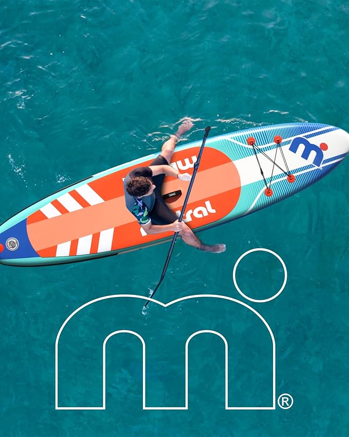 Mistral Inflatable Stand Up Paddle Board, 11'6''x33''x6'' Inflatable SUP All Around Board, Extra Wide iSUP, Stable, Beginner Paddle Board with SUP Accessories, Anti-Slip EVA Deck for Adults & Youth-StrideForce Fitness