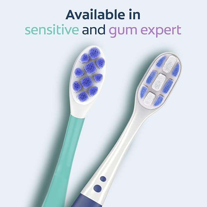Colgate Sensitive Expert Ultra Soft Sensitive Toothbrush Pack, Extra Soft Toothbrush for Sensitive Gums and Teeth, Gently Cleans Teeth and Gums, 2 Pack
