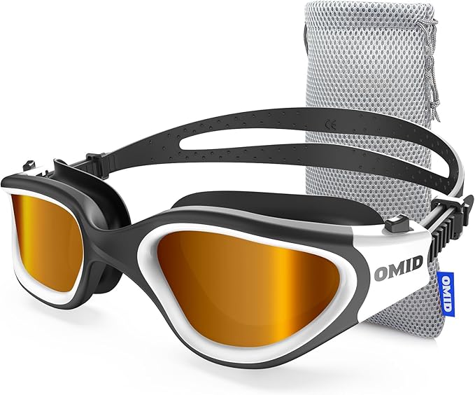 OMID Swim Goggles, P2 Polarized Swimming Goggles for Men Anti-fog Goggles Swimming for Adult Women-StrideForce Fitness