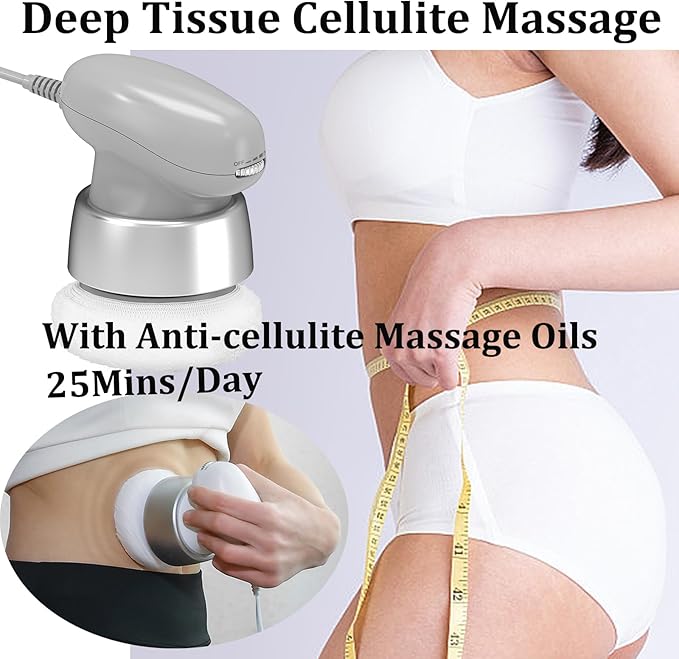 Body Sculpting Machine, Corded Anti Cellulite Massage Tool, Deep Tissue Lymphatic Drainage Handheld Full Body Massage Relaxing SPA Cellulite Fat Remover Oil Apply Belly Butt Limbs Tightening Shaping-StrideForce Fitness